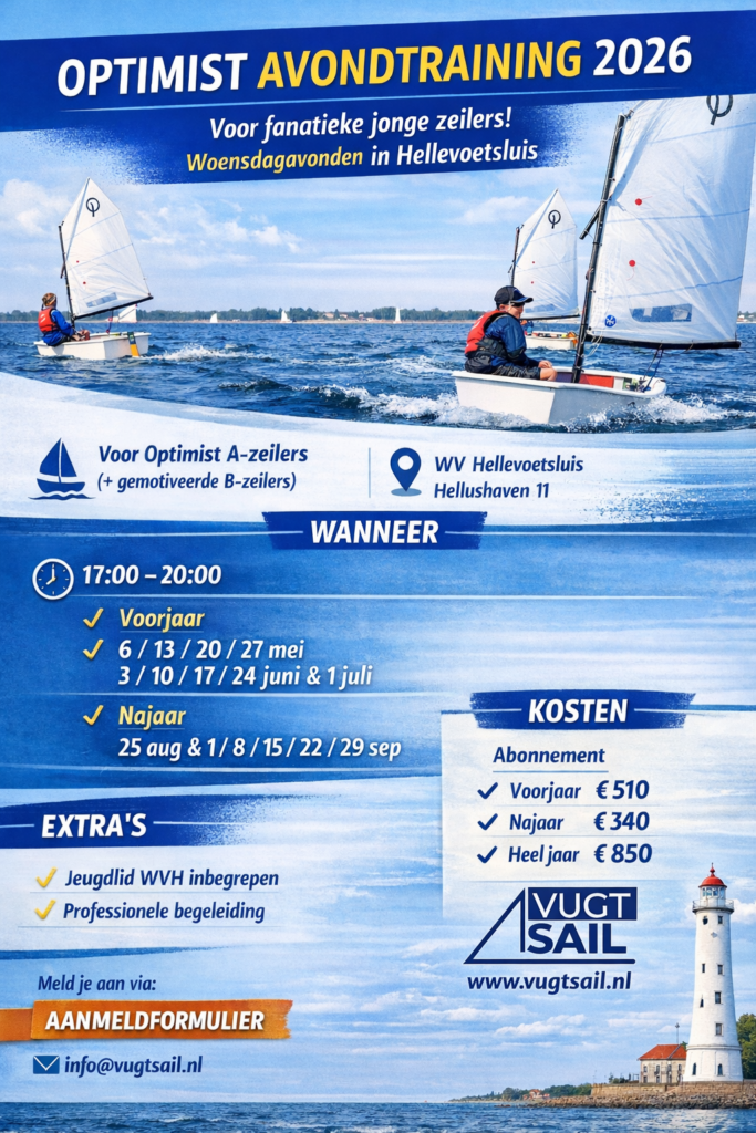 Woensdagavond training Optimist – Hellevoetsluis